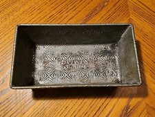 Vintage OVENEX Starburst Bread Loaf Metal Pan 8½" N7 1lb Made in USA (lot 1)