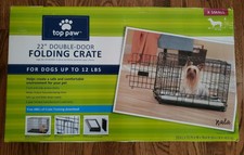 top paw 48 double door folding crate