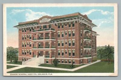 Orange General Hospital ORLANDO Florida~Rare Antique Postcard 1920s