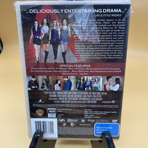 Pretty Little Liars DVD The Complete Third Season R4 Brand New & Sealed - Picture 2 of 6