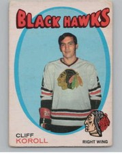 1971-72 O-Pee-Chee #209 Cliff Koroll  Chicago Blackhawks V99043