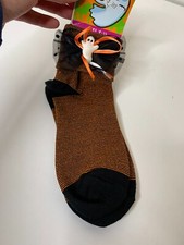 Halloween Ruffle Ribbon Ghost Socks Girls Sox Size 9-11 NEW