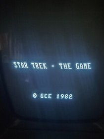 Vectrex Star Trek by GCE Original Game Cartridge