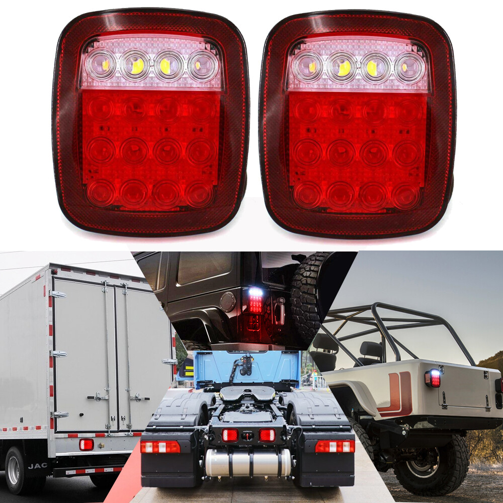 Pair for Peterbilt LED Stop Tail Brake Turn Lights Replaces 16