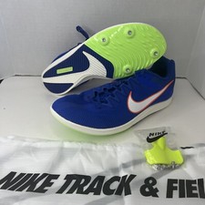 Nike Zoom Rival Track Field Distance Spikes DC8725-401 Blue White Men's Size 13