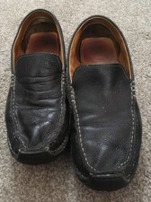 Mens Cole Haan Black Leather Slip On Loafers, Size 9.5M
