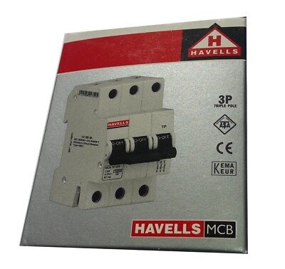Sicherungsautomaten 3-polig C-Charakteristik 32 Ampere C32 Havells