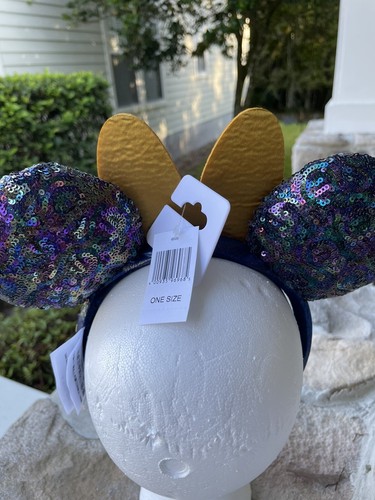 Disney Parks Gold Bow 50th Anniversary WDW Minnie Mouse Ears Headband 2021 - Picture 7 of 8