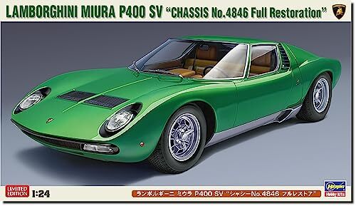 Hasegawa 1/24 Lamborghini Miura P400 SV Chassis 4846 Full Restoration Model Kit