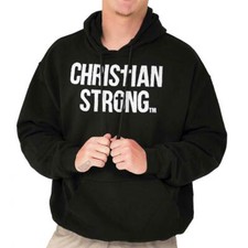 Christian Strong Religious Faith Cross Logo Hoodie Hooded Sweatshirt Men Women