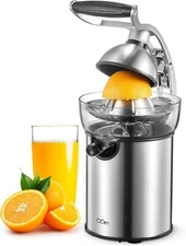 Exprimidor Electrico de Jugos Naranja Limon Extractor de Zumos Acero inoxidables