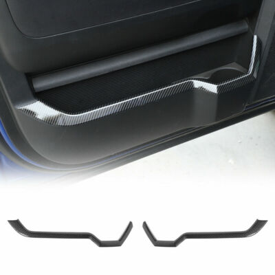 HTHE Carbon Fiber Door Storage Box Trim Strips For Dodge Ram 1500 (2010–2017) – 2PCS