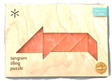 Tangram Tiling Puzzle.Pig. Bright Beam Goods. Made In Austin,Texas.Brand New
