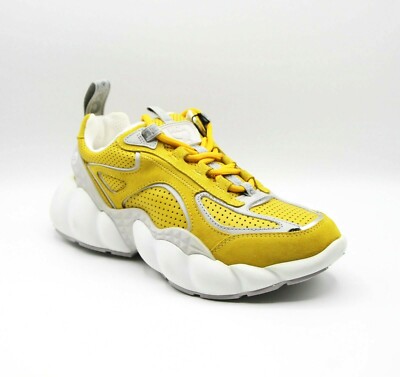 $720 MCM Women's Yellow Suede Low-top Runner Sneaker 36/US 6 MES9SNX04YW