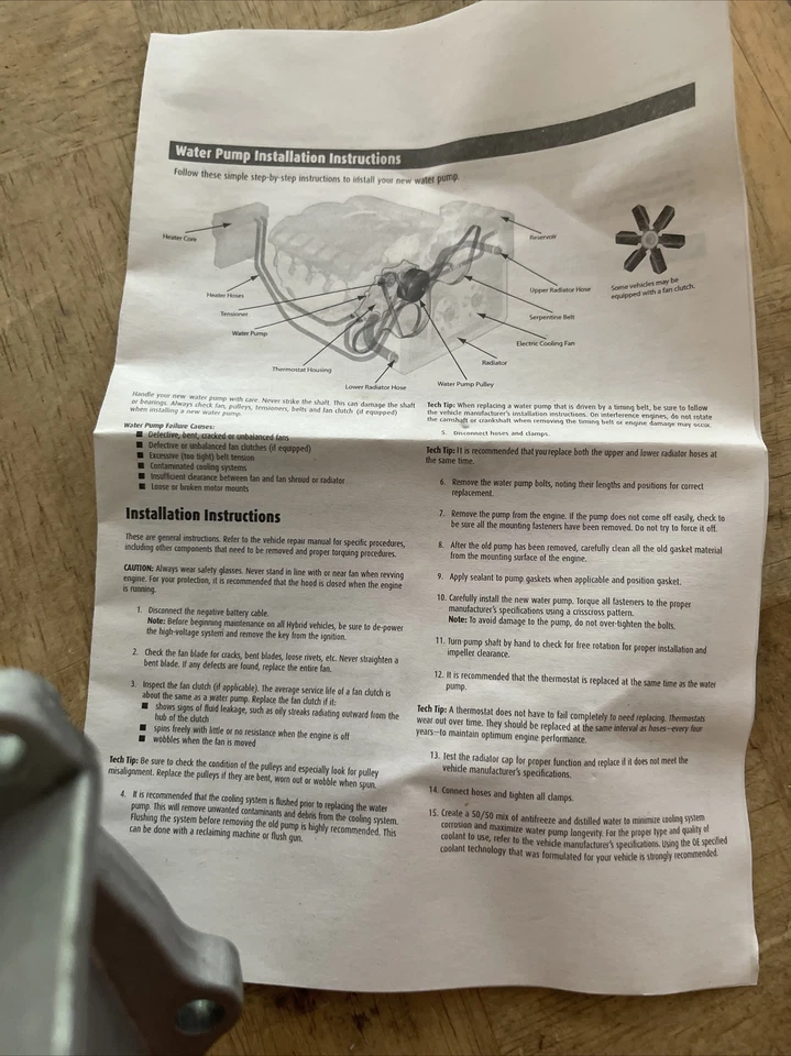 Bomba de agua para 95-05 Volkswagen Passat Audi A4 A6 90 Quattro 2.8 Napa 43216 Foto 3 de 4