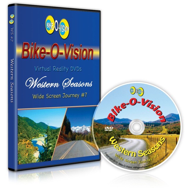 BIKE-O-VISION Western Seasons Dvd for indoor cycling, exercise bikes, fun rides!