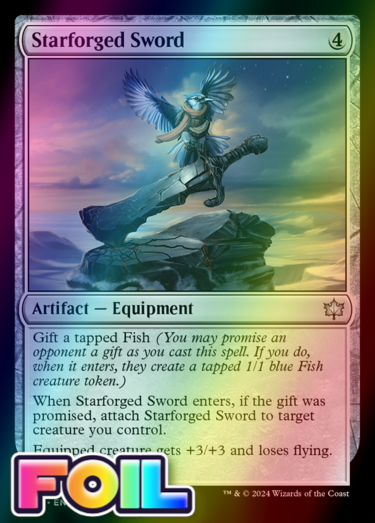 x1 Starforged Sword BLB Bloomburrow MTG 249 FOIL UNCOMMON M/NM 1x