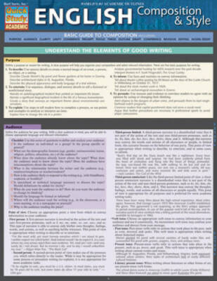 English Composition & Style (Quick Study Academic) - Pamphlet - GOOD