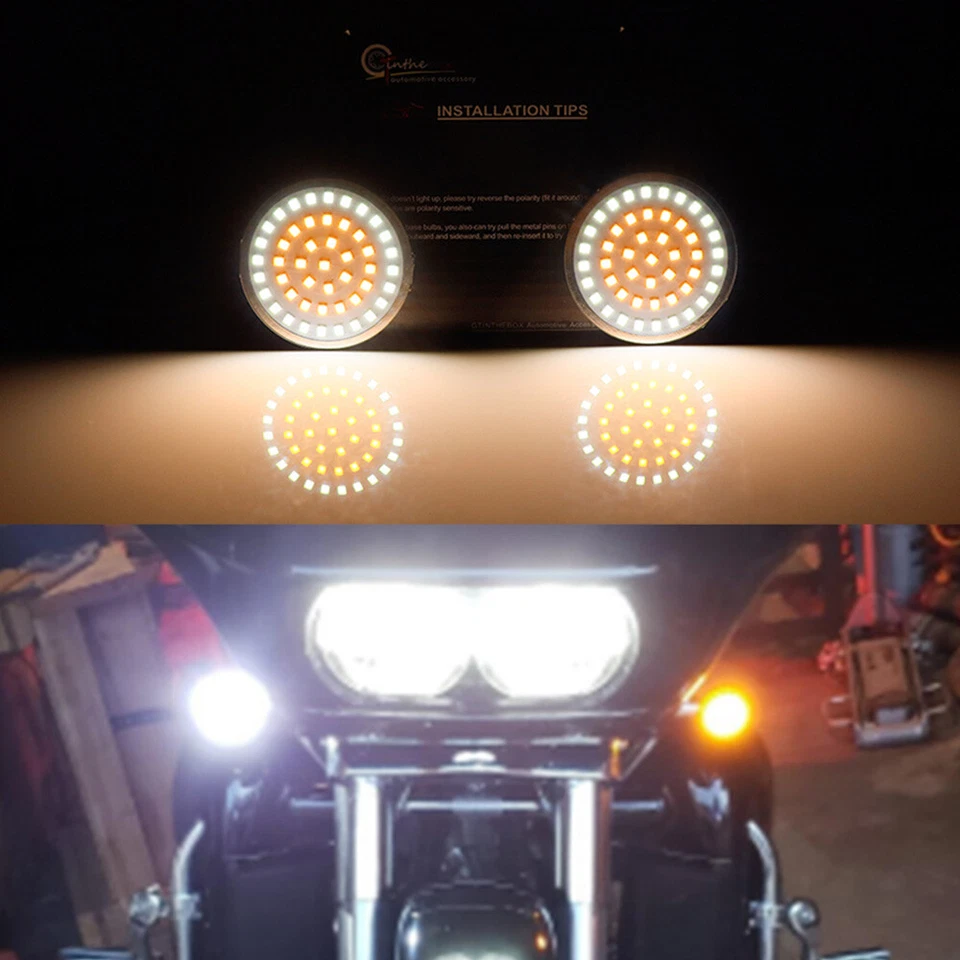 Par de luces LED de señalización de giro 1157 para Harley Davidson Sportster 1200 883 Foto 2 de 4