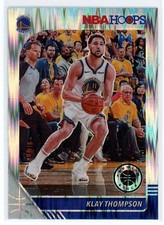 Klay Thompson 2019-20 NBA Hoops Premium Stock Silver Flash Prizm #60 Warriors