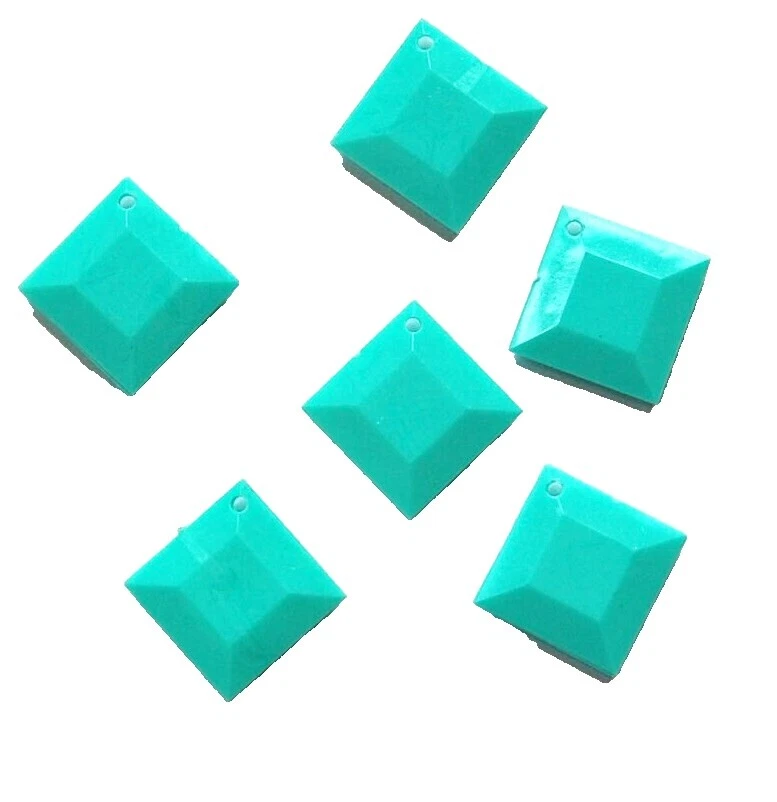 Cuentas para hacer Joyas facetado Cuadrado