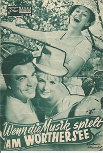 Wenn die Musik spielt am Woerthersee Kino Neues Film Programm  1962 AUSTRIA