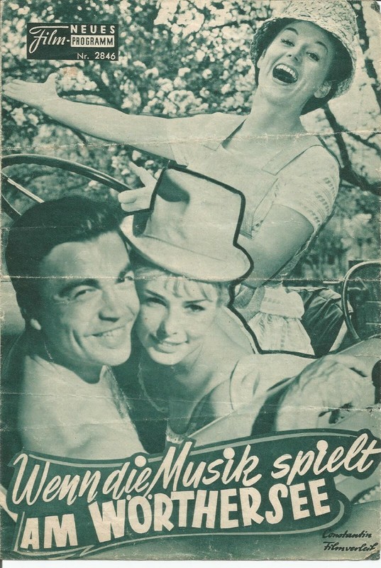 Wenn die Musik spielt am Woerthersee Kino Neues Film Programm  1962 AUSTRIA
