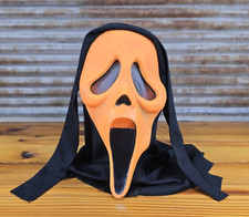 Vtg Easter Unlimited Orange Halloween GhostFace Mask Scream See last 5 photos