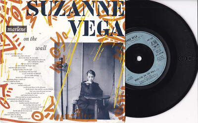 Suzanne Vega -Marlene On The Wall / Small Blue Thing (Live)- 7'' 45 A&M Records