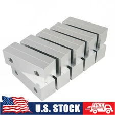 10 Packs (20pcs) 6 x 2 x 1" Standard Aluminum Soft Jaws Set Fits Kurt 6" Vises