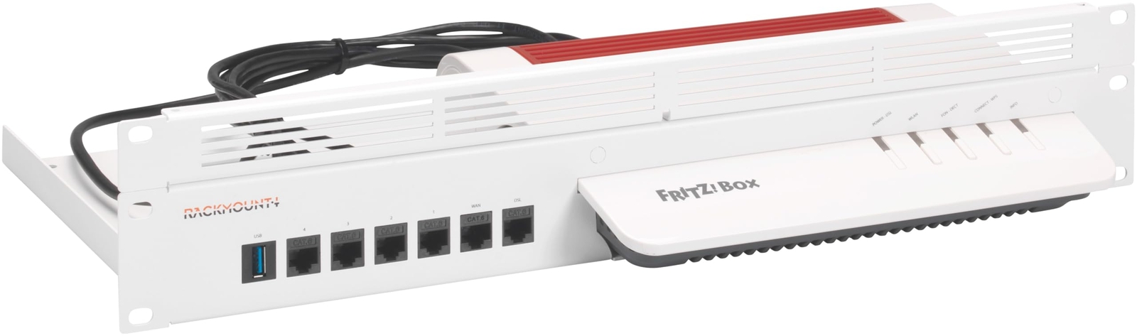 Rackmount.IT Kit for AVM FRITZ!Box 5590/7590 AX/66 NUOVO