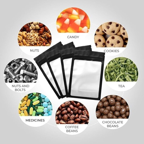 400 Pack Smell Proof Resealable Mylar Bags - 3x4 Inches for Storage & Packaging - Picture 7 of 10