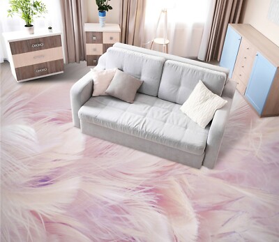 3D Pink Feather SKE1450 Floor Wall Paper Wall Print Decal Wall Deco Bea