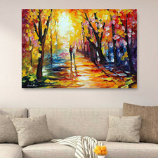 Leonid Afremov SUNNY WAY 30"x24" LIMITED EDITION GICLEE ORIGINAL