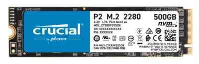 Crucial P2 500GB M.2 Internal SSD (CT500P2SSD8) - New in the box
