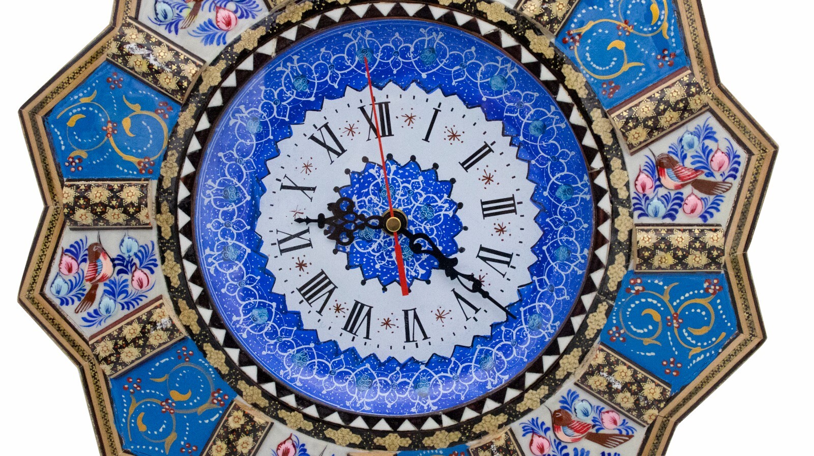 Handmade Antique Art Wall Clock - type 17- size 14"