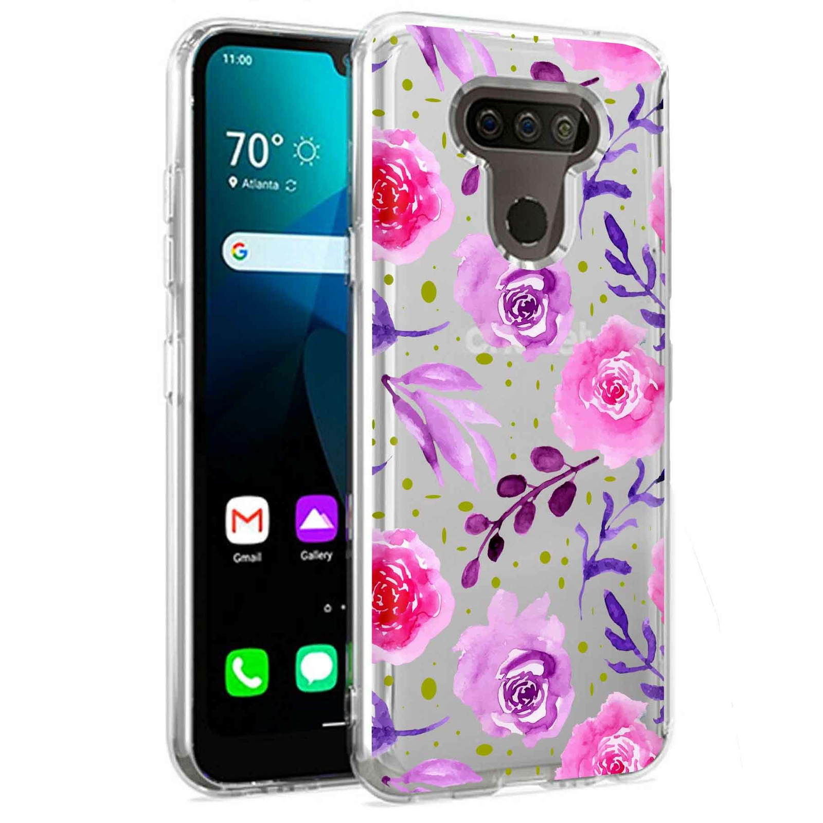 Phone Case for LG Harmony 4,Premier Pro Plus,K41, Flower 6 Print