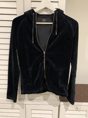 Casall Velour Jacket Black Size EUR 38 Fits AUS 8- Small 10 Great For Running