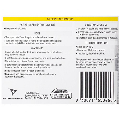3 x Strepsils Extra Honey & Lemon 16 Lozenges Rapid Numb Sore Throat Pain Relief - Picture 6 of 12