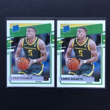 Chris Duarte 2021-22 Chronicles Draft Donruss Rated Rookie Green & Base #43