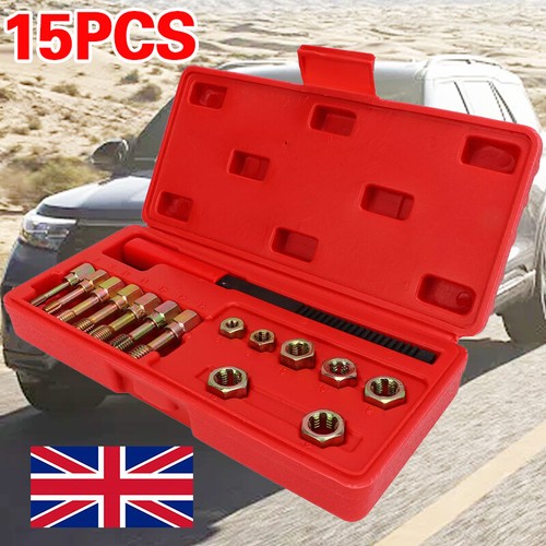 15pc Metric Thread Restorer Tool Set Metric Rethread Repair Tool Thread Chaser A - Picture 5 of 19
