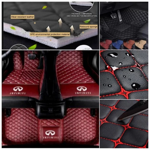 Fit for INFINITI Q50 Q50-Hybrid Q60 Q70 Car Floor Mats Custom Auto Carpets Rugs - Imagen 32 de 37
