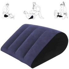 Inflatable Position Pillow for Couples, Leak-Resistant Support Cushion with