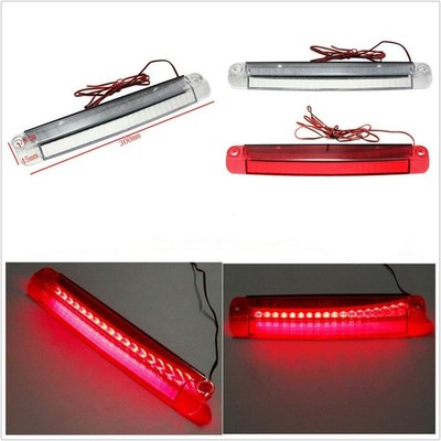 1X Red 18 LED Car Tail Third High-End Brake Stop Light Reversing Lights 300*45mm