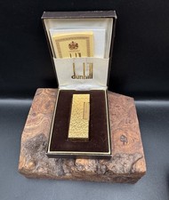 Dunhill Rollagas Lighter — Bark Finish, Boxed with Papers + Provenance