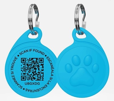 Smart QR-Code Anhänger für Haustier, Koffer & Schlüssel   Verlustschutz ID