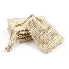 Soap Bag,5 Packs Bar Saver Pouch,Sisal Soap Saver Bag