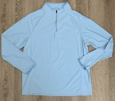 Ben Sherman Men's Quarter Zip Active Stretch Sport Blue, Large NWOT