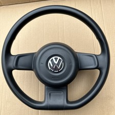 USED GENUINE 2013 VOLKSWAGEN UP FLAT BOTTOM STEERING WHEEL