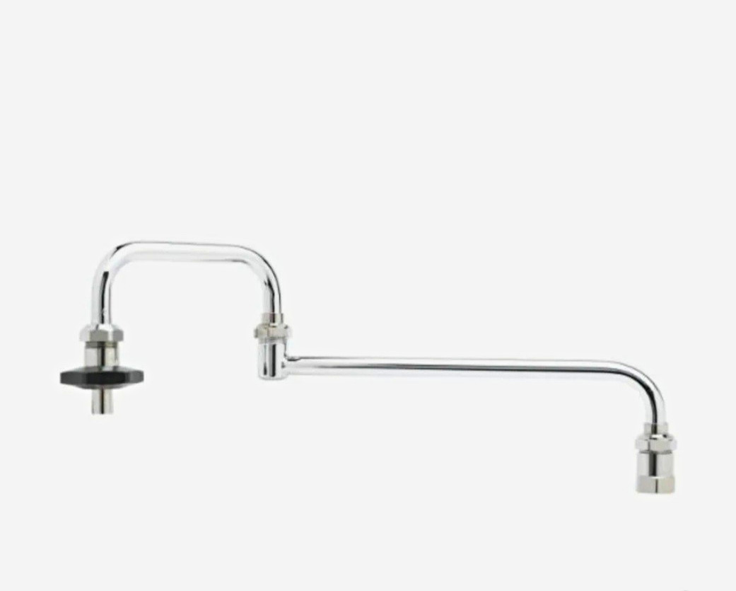 T&S Brass 18" Double-Joint Nozzle Assembly, 1/2" NPT Inlet